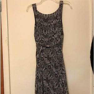 Black and White Swishy Dress